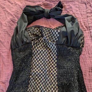 Unique Vintage XL one piece black darling retro swimsuit